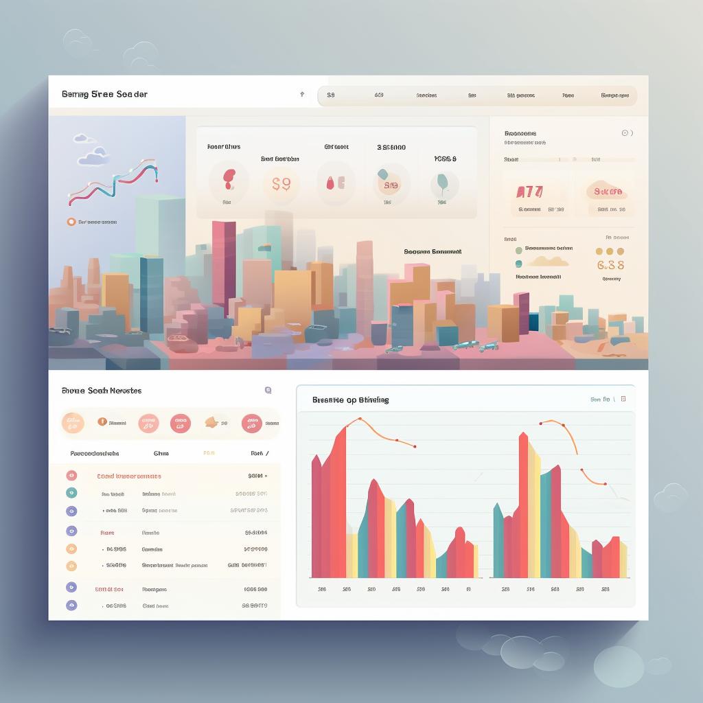 A screenshot of the 'Analytics' section showing various performance data